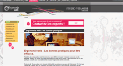 Desktop Screenshot of ergonomie-web.studiovitamine.com